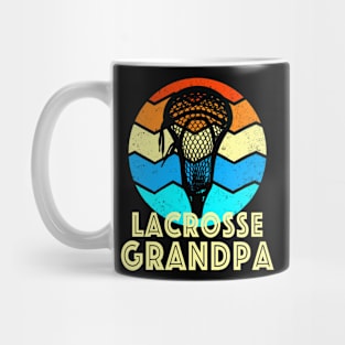 Lacrosse Grandpa Vintage Sunset Mug